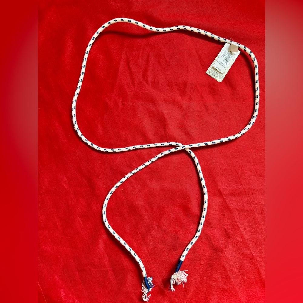 GAP | Rope Tie-Belt. White/Blue. New.
One size.